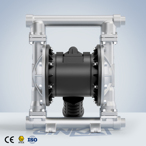 Gk 1 इंच 25 मिमी स्टेनलेस स्टील न्यूमेटिक एयर डायाफ्राम पंप डीजल पानी एसिड और अलकाली रसायनों के लिए - Product Image 2