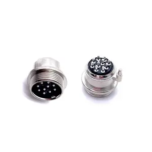 Soulin Gx16 Xlr 12Mm 10 Pin Vrouwelijke Chassis Mount Socket Luchtvaart Connector Plug Met Lokaliseringspalen