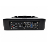 Subwoofer Activo Profesional de 10 Pulgadas con Rejilla Tipo Araña, 180W, Amplificador Integrado, 20-250Hz, Entrada de 4 Canales de Alto Nivel, Bobina Simple para Auto
