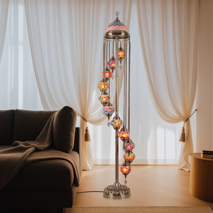 Bohemian oturma odası otel odası kafe yatak türk mozaik kanepe dekoru zemin lambası-şık ve benzersiz tasarım - Product Image 4