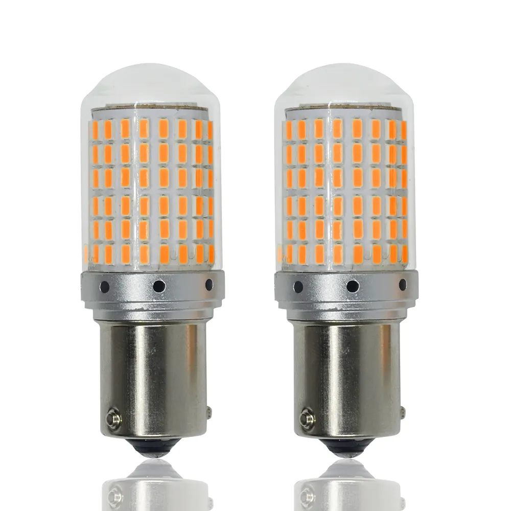 Super bright1156/1157 3014 144smd หลอดไฟ led เบรคเลี้ยวหลอดไฟ h4 h7 หมอก drl canbus high lumen led 12v