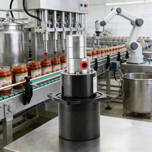 Bomba de engranajes miniatura autocebante de grado alimenticio DC 24V con accionamiento magnético PEEK y motor sin escobillas, mini hidráulica - Product Image 1