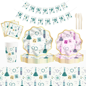 DAMAI - Decoraciones Personalizadas para Fiestas de Pequeños Científicos, Vajilla con Temática Científica, Artículos para Fiestas, Kit para Fiestas de Científicos Locos - Product Image 6