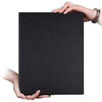 Porte-menu en cuir personnalisé, imperméable, pour hôtel, restaurant, dossier de menu