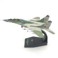 Tahsil Diecast Model 1:100 MIG-29 avcı Metal uçak modeli koleksiyonu veya hediye için sovyet rusya askeri uçak