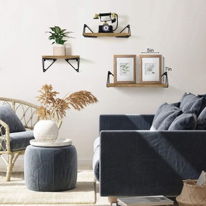 Set Van <span class=keywords><strong>3</strong></span> Zwevende Houten Wandplanken Voor Huisdecoratie Wandopslageenheden Voor Woonkamer - Product Image 3