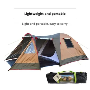Outdoor Leisure Travel Double-Layer Four-Season Windproof Waterproof Quick-Open Folding <b>Large</b> Breathable Camping <b>Tent</b> One - Product Image 4
