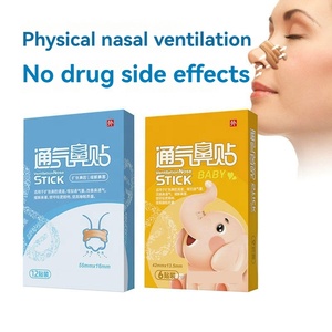 Tiras de nariz sin medicamentos OEM para aliviar los ronquidos Tiras de respiración de ronquidos para la nariz bloqueada de resfriados o alergias Aplicación facial - Product Image 3