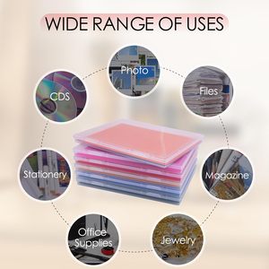 Caja de Almacenamiento para Fotos de 8" x 10", Caja de Plástico Grande para Guardar Papel de Scrapbooking con Cierre a Presión para Proteger los Álbumes de Recortes - Product Image 6