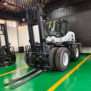 4 바퀴 운전 도로 모든 지형 지게차 디젤 지게차 3.5 톤 거친 지형 지게차 트럭 - Product Image 6