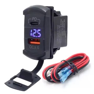 Chargeurs USB 12-24V pour bus et voiture, prise de type C PD QC3.0 30W à charge rapide, pour sièges de <span class=keywords><strong>train</strong></span>, tramway et bus, approvisionnement direct usine en gros - Product Image 1