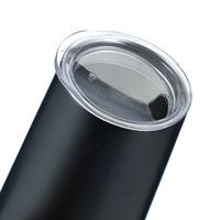 Flûte à champagne sans pied en acier inoxydable 10oz 16oz 20oz avec couvercle, double paroi isolée sous vide, personnalisable avec logo, vente en gros