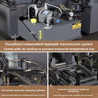 Scie à ruban horizontale automatique CNC VA-33NC, scie à ruban hydraulique 330x330mm pour la découpe de l'acier