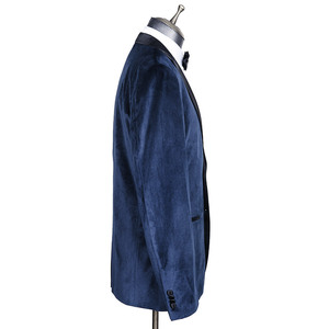 <span class=keywords><strong>Blazer</strong></span> da <span class=keywords><strong>uomo</strong></span> in velluto classico slim fit monopetto stile italiano, <span class=keywords><strong>blu</strong></span> scuro, elasticizzato, traspirante e antipiega - Product Image 6