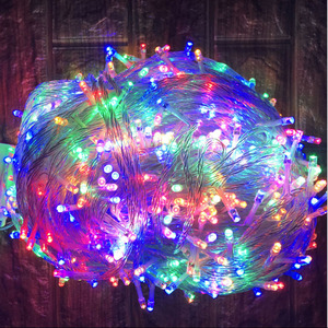 Ngoài Trời Trong Nhà Xmas Trang Trí Nội Thất Nhiều Màu Pin Chuỗi Chuỗi Đèn Không Thấm Nước Cổ Tích Đèn 8 Chế độ Rõ Ràng PVC Dây Chuỗi Ánh Sáng - Product Image 2