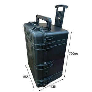 DPC136-7 Estuche Rígido con Ruedas de Plástico Resistente Negro, IP67 Impermeable, Estuche para Herramientas de 790*585*435 mm - Product Image 2