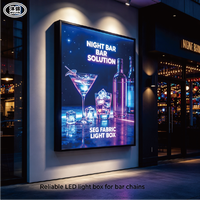 Boîte à lumière en tissu SEG pour gare ferroviaire, en aluminium durable, affichage LED, design décoratif, personnalisable pour le transport commercial en Europe
