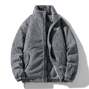 Manteau en velours côtelé pour hommes, veste décontractée à manches longues, veste en velours côtelé <span class=keywords><strong>de</strong></span> travail Western Trucker avec poches à rabat, vêtements d'extérieur chauds pour l'hiver - Product Image 5