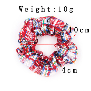 Hoge Kwaliteit Zacht Haaraccessoires Scrunchies Stof Elastische Band Cord Hair Ties Sneeuwpop Kerst Fluwelen Scrunchies Voor Meisjes - Product Image 2