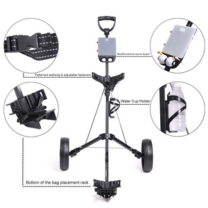 OEM ODM fabricant Direct <span class=keywords><strong>Golf</strong></span> chariot en acier pliable 2 roues <span class=keywords><strong>Golf</strong></span> Push <span class=keywords><strong>Pull</strong></span> Cart - Product Image 3