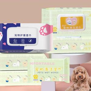 Lingettes humides pour animaux de compagnie UE pour chats et chiens, tissu non tissé, parfum de fruits, nettoyage en profondeur et désodorisation, lingettes humides pour nettoyer les larmes - Product Image 4