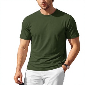 T-shirts confortables et légers pour hommes, coupe classique, manches courtes, 100% coton, 160 GSM, col rond, décontracté, basique, uni, haut d'été - Product Image 3