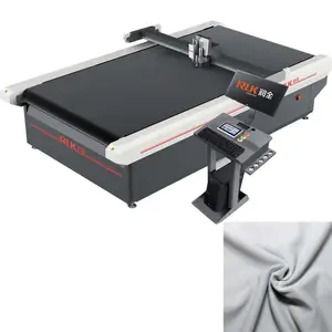 RUK เครื่องตัดผ้า,เครื่องตัดม้วนผ้าอัตโนมัติแบบลูกกลิ้งมีด Cnc