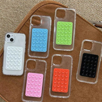 Nouveau support mural adhésif à ventouse, 24 ventouses adhésives en silicone pour tous les téléphones