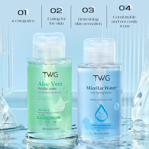 Agua Micelar de Aloe Vera TWG RTS, <span class=keywords><strong>Desmaquillante</strong></span> con Cabezal Dosificador, 300 ml, Agua Micelar Refrescante de Aloe Vera - Product Image 3