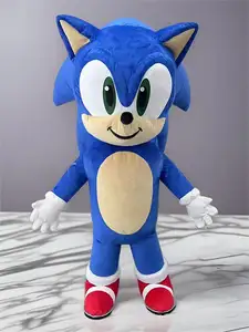 Fantasia de mascote inflável de ouriço gigante Sonic, vestido de carnaval para adultos e crianças, publicidade de aniversário, dança e casamento, cosplay