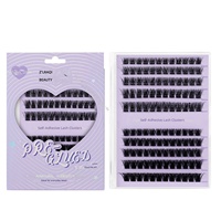 Faux cils segmentés de style européen et américain pour femmes, naturels, volumineux, en fibres de haute qualité, combinaison multi-tailles, 120 cils