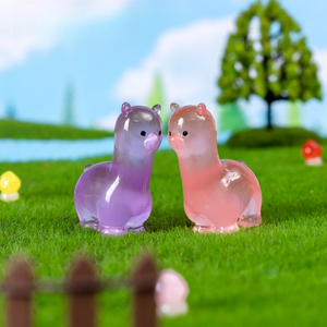 Muñeco <span class=keywords><strong>de</strong></span> Alpaca Luminoso Creativo al por Mayor, Decoración <span class=keywords><strong>de</strong></span> Micropaisajes, Adorno Artesanal <span class=keywords><strong>de</strong></span> Resina Personalizado - Product Image 3