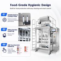 Machine d'emballage automatique multi-voies pour sachets de pâte et bandes liquides pour friandises pour animaux de compagnie