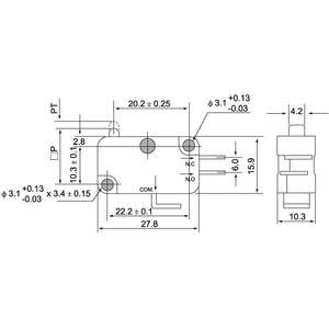 Interrupteur de porte de micro-ondes, interlock de réfrigérateur - Product Image 2