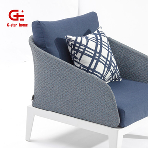 Vente en gros <span class=keywords><strong>de</strong></span> canapé simple moderne en aluminium mobilier <span class=keywords><strong>de</strong></span> jardin extérieur avec <span class=keywords><strong>coussin</strong></span> pour le patio ou le salon pour les hôtels - Product Image 2