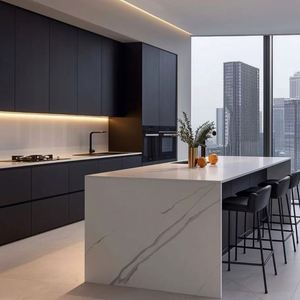 Meubles de cuisine modernes de style européen pour la conception de cuisines modernes - Product Image 1