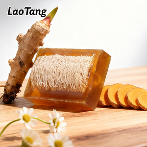 <span class=keywords><strong>Savon</strong></span> Solide Exfoliant et Séborégulateur Végétalien Fait Main au Loofah et aux Huiles Essentielles pour Tous Types de Peau - Product Image 1