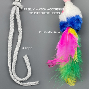 لعبة كرة ذكية للقطط مع ليزر وذيل ريش، لعبة تفاعلية كهربائية بالأشعة تحت الحمراء للحيوانات الأليفة، محاكاة الصيد وتمرين القطط الداخلية - Product Image 6