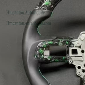 Nouveau produit phare : Volant en fibre de carbone forgée et cuir lisse pour Ford Mustang - Product Image 4