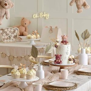 Decorazione per <span class=keywords><strong>Torta</strong></span> di <span class=keywords><strong>Compleanno</strong></span> per Bambini a Forma di <span class=keywords><strong>Orsetto</strong></span>, Decorazione per Torte Natalizie e Pasquali - Product Image 6