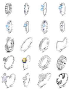 Anillo <span class=keywords><strong>de</strong></span> Eternidad Triangular Knot Timeless <span class=keywords><strong>de</strong></span> Plata 925 con Circonita <span class=keywords><strong>para</strong></span> Hombre y <span class=keywords><strong>Mujer</strong></span> Diseño hueco único con un toque subtil. Anillo. - Product Image 1