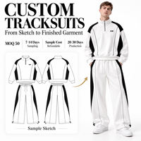 Ensemble de survêtement personnalisé OEM pour homme : coupe-vent court en nylon et pantalon de jogging avec fermeture éclair