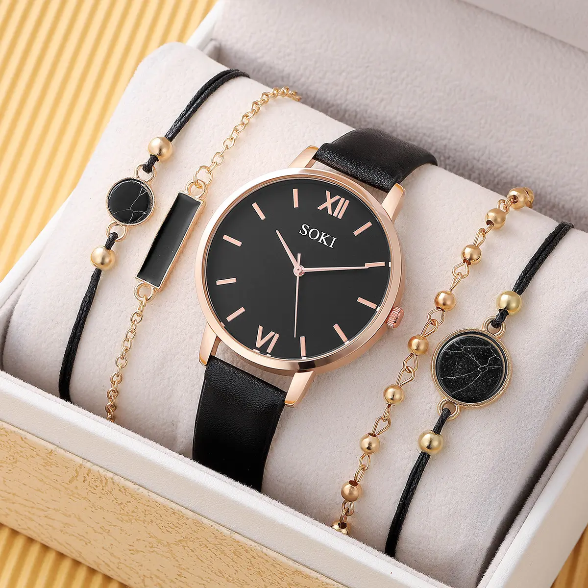 Luxury Starry Sky Women, Gold Watches Leather Strap Stylish Female Casual Quartz Wristwatch Unique Girls Gift/