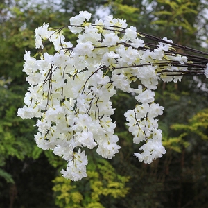 Décoration de mariage pour la maison, <span class=keywords><strong>fleurs</strong></span> en soie, <span class=keywords><strong>fleurs</strong></span> artificielles de <span class=keywords><strong>cerisier</strong></span>, branches de <span class=keywords><strong>fleurs</strong></span> - Product Image 5