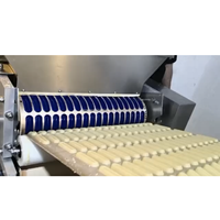 Machine à fabriquer des biscuits à haute productivité, ligne de production de biscuits personnalisable pour le traitement de la pâte et des noix, pour les boulangeries