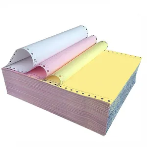 Offre Spéciale papier professionnel 3 plis et couleur, imprimante à matrice de points continue NCR sans carbone, papier d'impression d'ordinateur