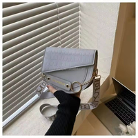Sac bandoulière simple pour femme en PU, nouveau design, prix de gros abordable, sac à l'épaule tendance pour femme