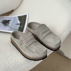 Sandalias Personalizadas Tipo Clogs, Cerradas, Planas, Antideslizantes, Acolchadas, de Gamuza, Cómodas, con Suela de Corcho, para Todas las Estaciones, para <span class=keywords><strong>Hombre</strong></span> - Product Image 6