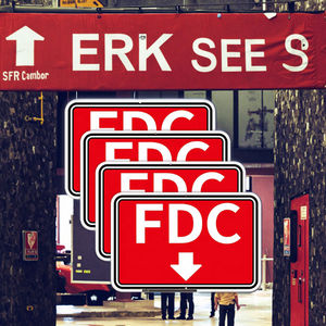 FDC ป้ายถนนอลูมิเนียมสะท้อนแสงพร้อมลูกศรลงในร่ม/กลางแจ้งป้ายเชื่อมต่อแผนกดับเพลิงที่มีการป้องกันรังสียูวีจากสภาพอากาศ - Product Image 5