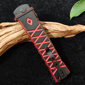 Cuchillo Plegable HOKC OEM para Camping, Hoja y Mango de Acero Inoxidable, Punta de Gota, Cambio Rápido, Uso Industrial y de Supervivencia al Aire Libre - Product Image 4